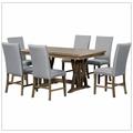 Red Barrel Studio® 7-Piece Dining Table Set Wood/Upholstered in Brown | 30 H x 36 W x 48 D in | Wayfair CBAB39B7A543491E8F11246586860645