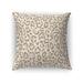 Everly Quinn Throw Square Pillow Cover & Insert Polyester/Polyfill blend in White/Brown | 26 H x 26 W x 6 D in | Wayfair