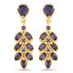 Rafaela Donata - Ohrringe Sterling Silber Amethyst in Gelbgold Damen