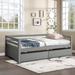 Red Barrel Studio® Gashi Twin Daybed Wood in Gray | 26.02 H x 41.82 W x 79.52 D in | Wayfair 65582D9DF4534444A756E0148721BD64