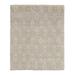 Gray/White 116 x 97 x 0.25 in Area Rug - Isabelline Floral Handmade Hand-Knotted Rectangle 8'1" x 9'8" Area Rug in Gray/Ivory | Wayfair