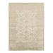 White 122 x 97 x 0.25 in Area Rug - Isabelline Oriental Handmade Rectangle 8'1" x 10'2" Wool/Area Rug in Gray/Ivory /Wool | Wayfair