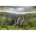 Millwood Pines Ananiah Jog Falls During Monsoon On Canvas by Manjunath Undi Photograph Canvas in Gray/Green | 20 H x 30 W x 1.25 D in | Wayfair
