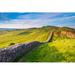 Millwood Pines Anelly Roman Wall Near Caw Gap On Canvas by Daverhead Photograph Metal in Blue/Green | 32 H x 48 W x 1.25 D in | Wayfair