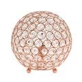 Mercer41 Elipse 10 Inch Crystal Ball Sequin Table Lamp, Chrome Crystal in Brown | 8 H x 7.75 W x 7.75 D in | Wayfair