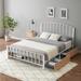 Latitude Run® Platform Bed Upholstered/Metal | 43.3 H x 55.5 W x 78.5 D in | Wayfair BF805950AE2F40D48222DB72941A25D4