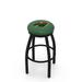 Holland Bar Stool NHL 30" Swivel Bar Stool w/ Cushion Plastic/Acrylic/Metal in Blue/Black | Wayfair L8B2B30MinWld