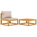 Ebern Designs Patio Chair w/ Cushions & Ottoman Wood in White | 25.6 H x 26.8 W x 27.8 D in | Wayfair C455AB05C7D944DFA98C58B639896F84