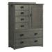 Loon Peak® Farhanaz 6 - Drawer Dresser Wood in Black/Brown/Gray | 55 H x 40 W x 19 D in | Wayfair D5F2A9D8EE7F41B28E847055BE317E56