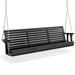 Archie & Oscar™ Katheryn Solid Wood Porch Swing Wood/Solid Wood in Black | 15 H x 60.6 W x 15.4 D in | Wayfair 1680526EE466429F92267822E3917AE2