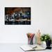iCanvas New York City, New York Nebula Skyline - Graphic Art Print Canvas, Wood in Black/Brown | 8" H x 12" W x 0.75" D | Wayfair SKY51-1PC3-12x8