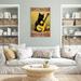 Trinx Black Cat Guitar Dont Practice - 1 Piece Rectangle Cat Guitar Dont Practice Canvas in Brown | 14 H x 11 W x 1.25 D in | Wayfair