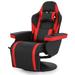 Inbox Zero Gaming Racing Chair w/ Lumbar Support & Headrest Faux Leather in Red | 43 H x 32 W x 23 D in | Wayfair AD4717167DAC4C859781B8C09DF9D5FB