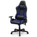 Inbox Zero Ergonomic Racing Style Gaming Chair, Reclining High Back Leather Chair w/ Armrest Faux Leather in Blue | 50.5 H x 29 W x 29 D in | Wayfair