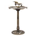 Charlton Home® 28" Outdoor Pedestal Bird Bath, for Garden Patio Backyard Décor | 28 H x 14.5 W x 14.5 D in | Wayfair