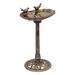 Charlton Home® Conola Outdoor Garden Pedestal Bird Bath w/ Solar Pumb, for Patio Backyard | 31.5 H x 14.5 W x 14.5 D in | Wayfair