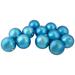 Northlight Seasonal Matte Shatterproof Christmas Ball Ornament Plastic in Blue | Wayfair 31754067