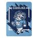 Northwest NCAA Dimensional UNC Micro Raschel Polyester Throw Polyester in Blue | 60 H x 46 W in | Wayfair 1COL059060023RET
