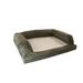 Tucker Murphy Pet™ Frankie Baxter Couch Bolster Dog Bed Memory Foam/Synthetic Material/Cotton/Suede in Green | Small (25" W x 20" D x 8" H) | Wayfair