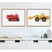 Viv + Rae™ Katia Vintage Kid Toy Truck Wall Art Set Canvas in Red/Yellow | 18 H x 24 W x 1.62 D in | Wayfair 7B5A0A70BFC047B1B4B61B72A78C327E