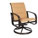 Woodard Cayman Isle Outdoor Rocking Chair Metal in Black | Wayfair 2FX572-92