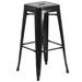 Ebern Designs Nieva Bar & Counter Stool Metal in Black | 1,Bar Stool (30" Seat Height) | Wayfair 10139E6735974A40ACEAE5BE00501C5C