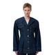 GANNI Rinse Denim Fitted Blazer in Navy Size 10 Organic Cotton Women's