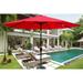 10 Ft Outdoor Shade Umbrella with Push Button Tilt and Crank for Patio, Pool, Umbrella Base is not Included