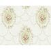 Seabrook Designs Galilea Full Bloom Toile Unpasted Wallpaper