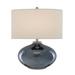 Currey & Company Lucent Blue Table Lamp - 21.75"h x 18"w x 12"d