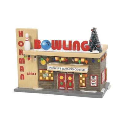 dept 56 hohman lanes bowling lighted christmas building # 6007724