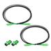 2Pcs 6.6Ft Single Mode Simplex OS2 Fiber Optic Cable LSZH SC/APC-SC/APC Armored Jumper Optical Black with Adapter