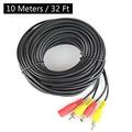 Mulanimo Generic 10M Security RCA Power Audio Video AV Cable CCTV Camera 10m Powered RCA AV Video /12V DC CCTV Extension Cable