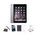 Restored Apple iPad Air 2 A1567 (WiFi + Cellular Unlocked) 64GB Space Gray Bundle w/ Case Bluetooth Headset Tempered Glass Stylus Charger (Refurbished)