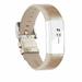 Fitbit Alta Bands Leather Alta HR Bands Adjustable Replacement Sport Strap Band for Fitbit Alta HR Accessory (Gold)