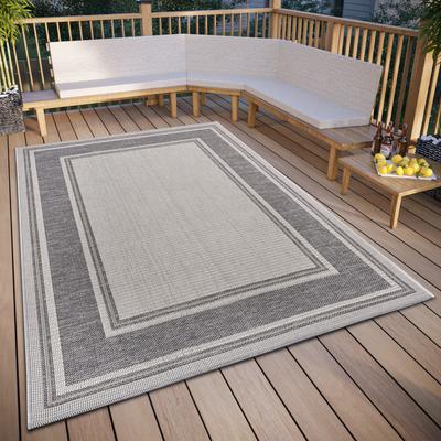 Teppich HANSE HOME "Cast", beige (beige,grau), B:155cm H:6mm L:235cm, Polypropylen (PP), Teppiche, strapazierfähig, pflegeleicht, robust, In- und Outdoor, wetterfest Image
