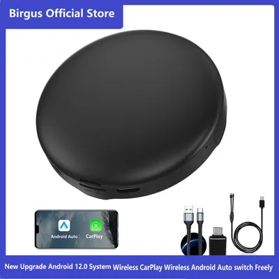 Birgus Wireless Carplay vers Android 8 + 128G Car Smart Box Qualcomm Octa-Core Android Auto