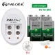 PALO 300mAh 9V NIMH Rechargeable Battery 6F22 9V Crown Battery + 9V Battery Charger For 9V NI-MH