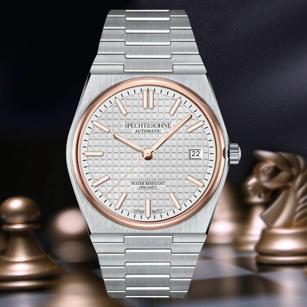 Specht&Sohne Neuheiten Herrenuhr Miyota 8215 Automatische mechanische Uhren Edelstahl 50 m wasserdicht Relogio Masculino Image