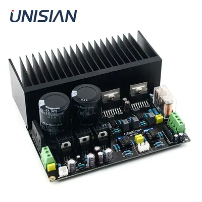 UNISIAN TDA7293 Leistungsverstärkerplatine Klasse AB High Power 100 W + 100 W TDA7293 OP07 NE5534 Image