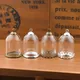 5set 25*18mm Hohl Rohr Glas Mit Einstellung Basis Perlen Kappe Set Glas Fläschchen Anhänger Glas