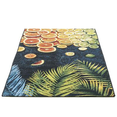 Teppich SANSIBAR "Rantum Beach 004" Teppiche Gr. B: 100cm, 5mm, L: 200cm, bunt (multi) Flachgewebe, modernes Sommer Design, In- und Outdoor geeignet