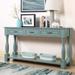 63'' Long Wood Console Table with 3 Drawers and Bottom Shelf