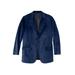 Men's Big & Tall KS Signature Velvet Blazer by KS Signature in Navy (Size 56)