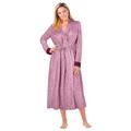 Plus Size Women's Marled Long Duster Robe by Dreams & Co. in Midnight Berry Marled (Size 14/16)