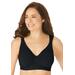 Plus Size Women's Evie Cotton-Comfort Leisure Bra by Leading Lady in Black (Size 38 A/B)