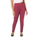 Plus Size Women's Everyday Stretch Cotton Legging by Jessica London in Classic Red Glen Plaid (Size 18/20)