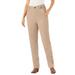 Plus Size Women's Corduroy Straight Leg Stretch Pant by Woman Within in New Khaki Garden Embroidery (Size 38 T)