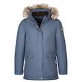 Trollkids - Girl's Oslo Coat XT - Mantel Gr 140 blau/grau