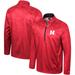 Men's Colosseum Scarlet Nebraska Huskers The Machine Half-Zip Jacket